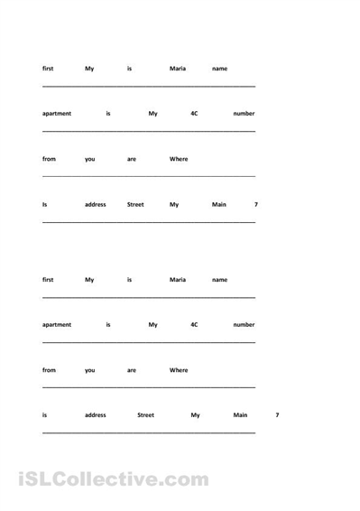 ESL Writing Worksheets for Adults Image