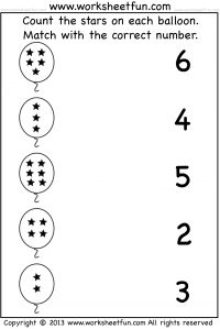 Free Printable Number Matching Worksheets