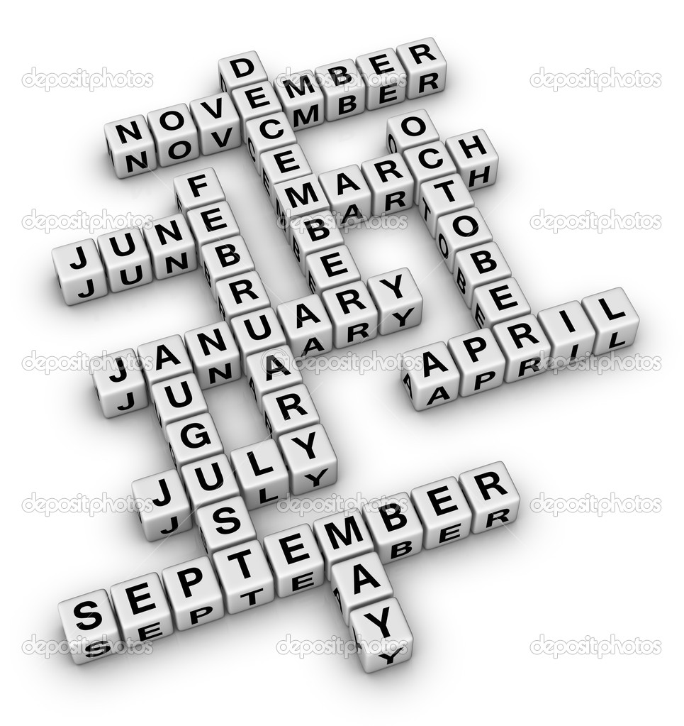 Months of Year Clip Art Image