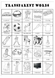 Pictionary Word List Image