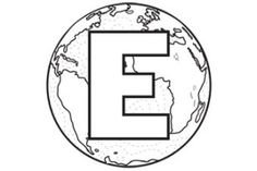 Preschool Letter E Is for Earth Image