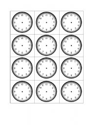 Printable Clock Face Worksheets Image