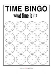 Time Bingo Image