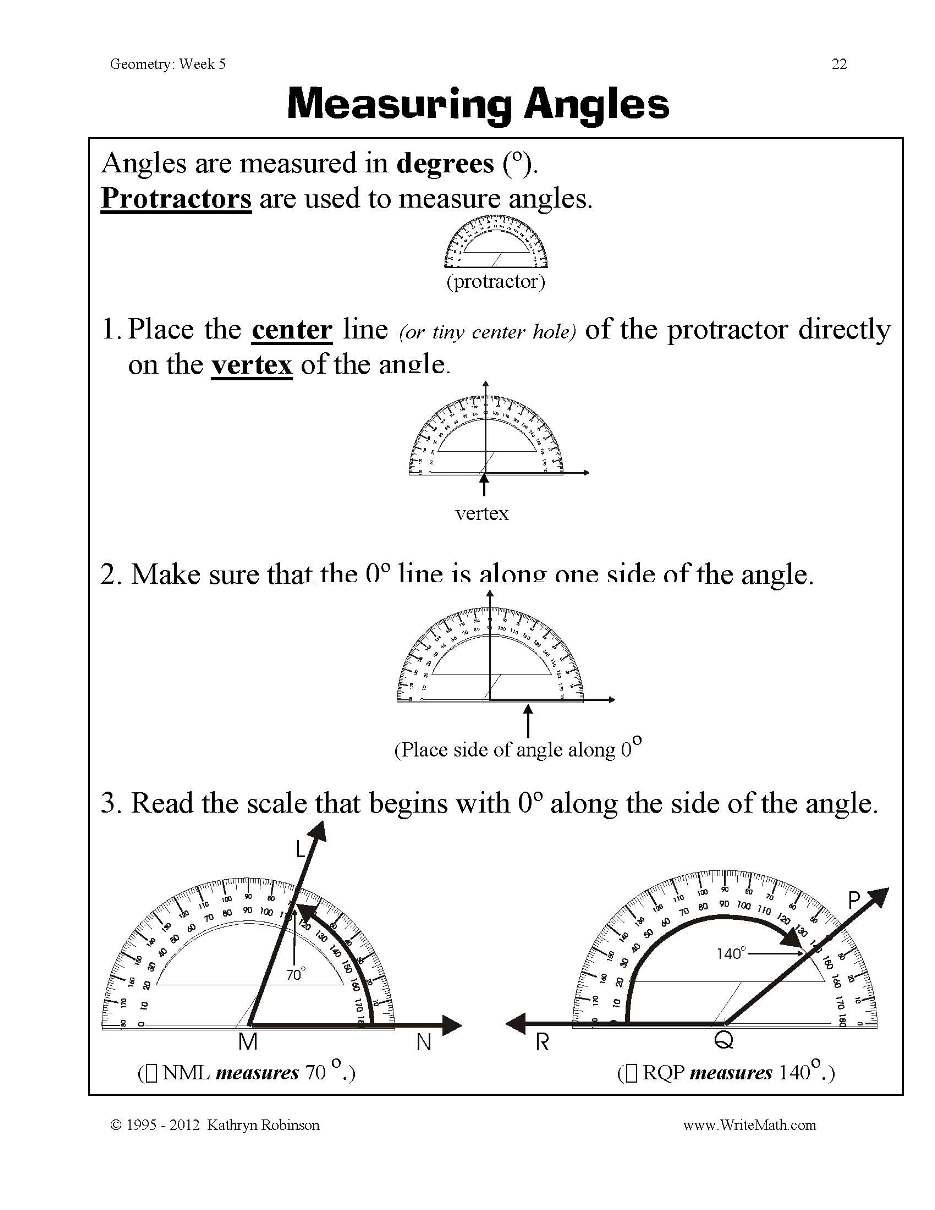 4th Grade Math Worksheets Geometry Image