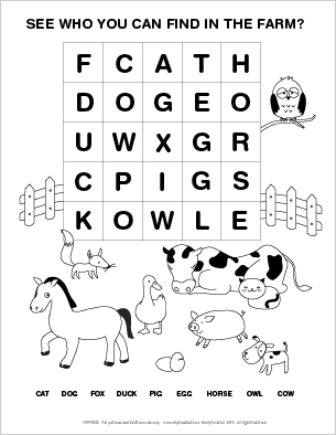Easy Word Search Puzzles Printable Image