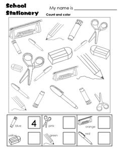 ESL Classroom Objects Worksheets Image