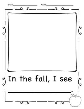 Kindergarten Fall Writing Image