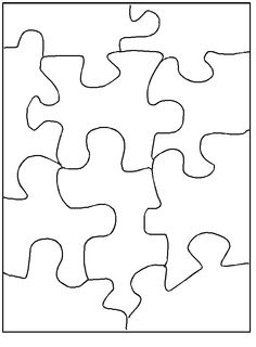 Puzzle Piece Cut Out Templates Image