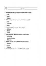Soccer Rules Worksheets Printable Image