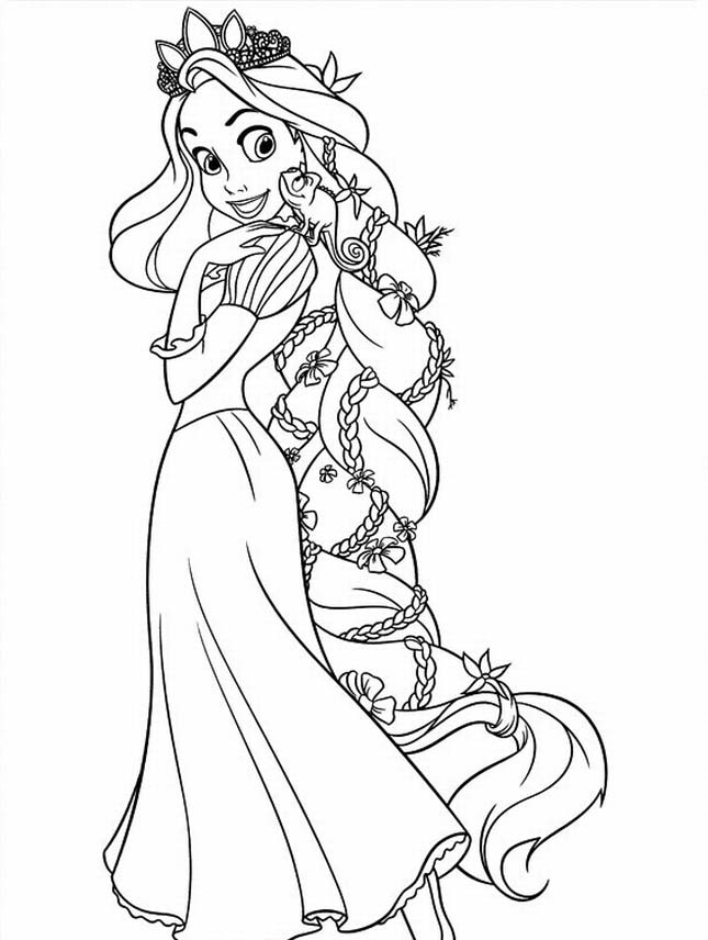 Tangled Coloring Pages Image