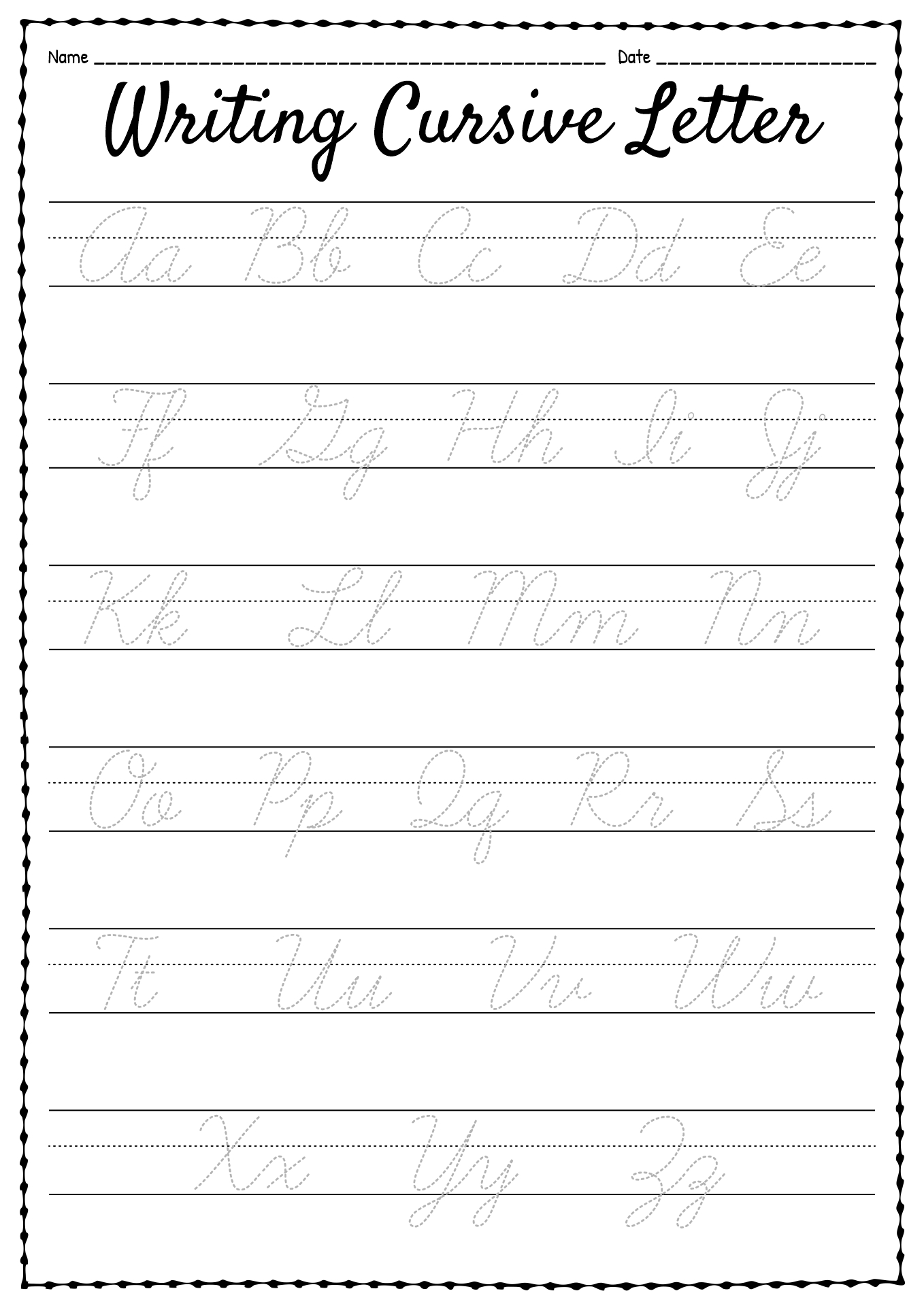 14 Lowercase Alphabet Practice Worksheets - Free PDF at worksheeto.com