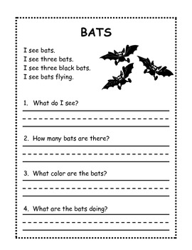 1st Grade Halloween Reading Worksheet Image