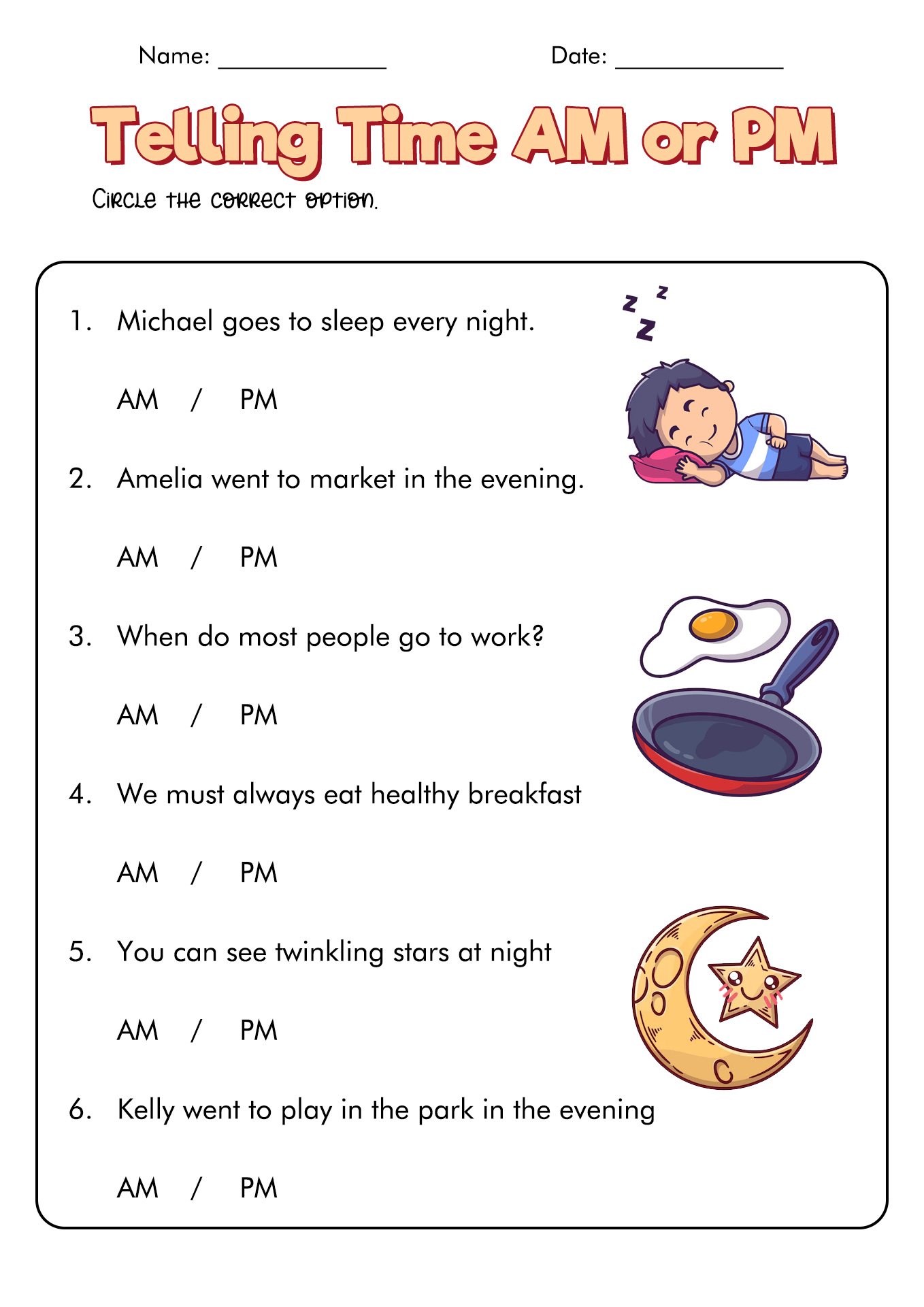 15 AM And Pm Worksheets Worksheeto