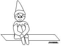 Elf On Shelf Printable Coloring Pages Image