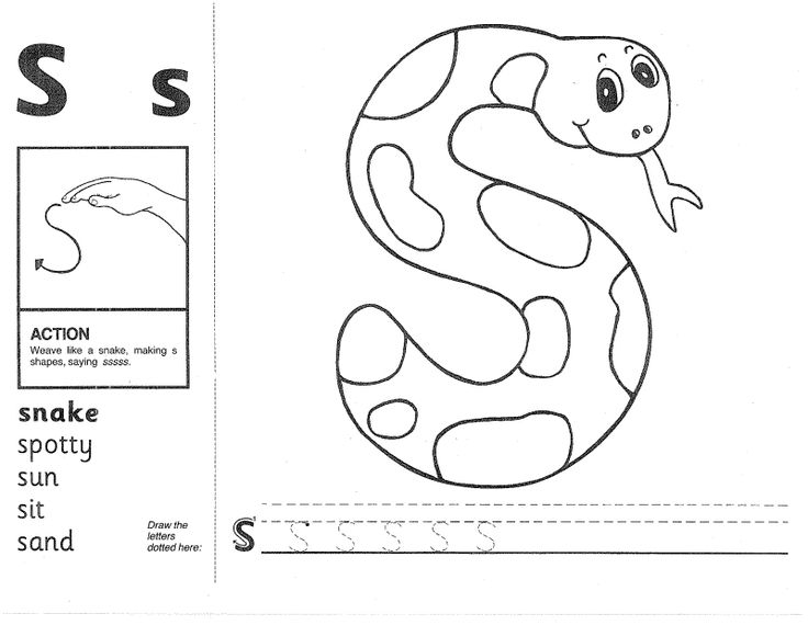 Jolly Phonics Coloring Pages Image