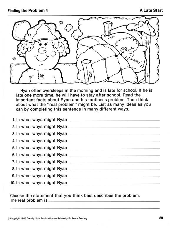 problem solving cci worksheet