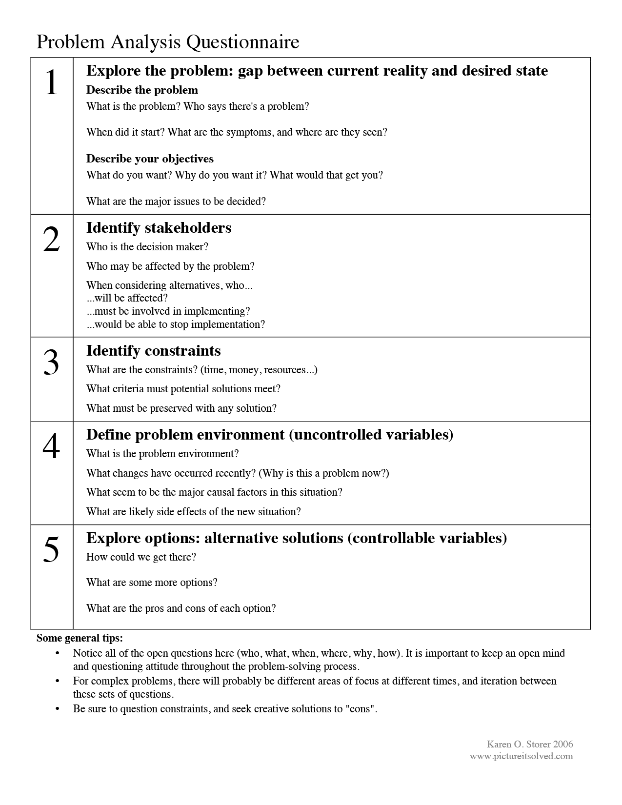 social problem solving scenarios adults