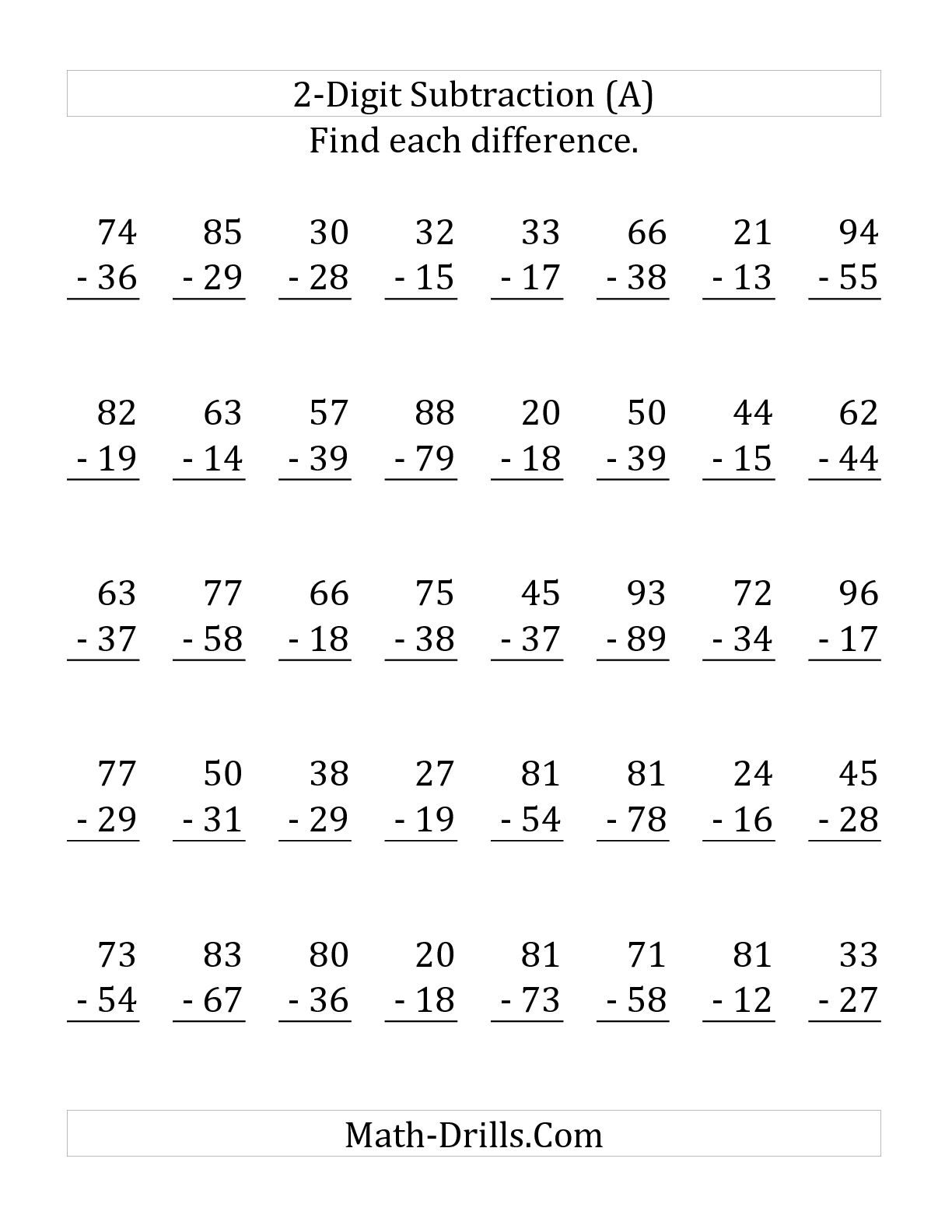 Adding Two Digit Numbers With Regrouping Worksheets 2nd Grade