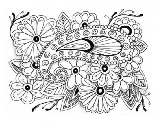 8 X 10 Free Printable Adult Coloring Pages Image