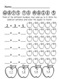 Apples Addition Practice Image