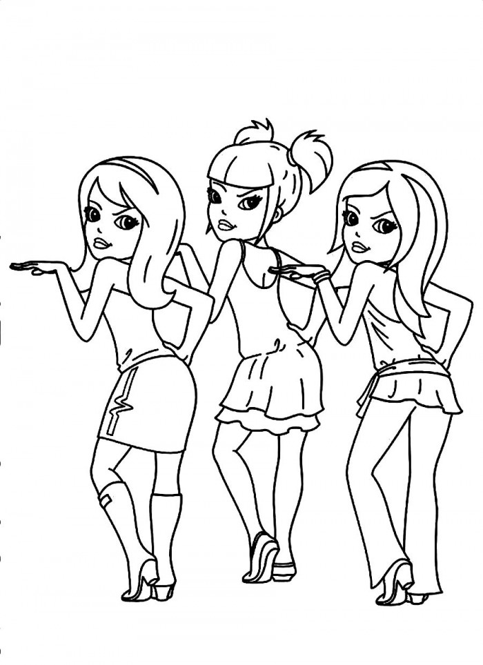 Best Friends Coloring Pages for Kids Image