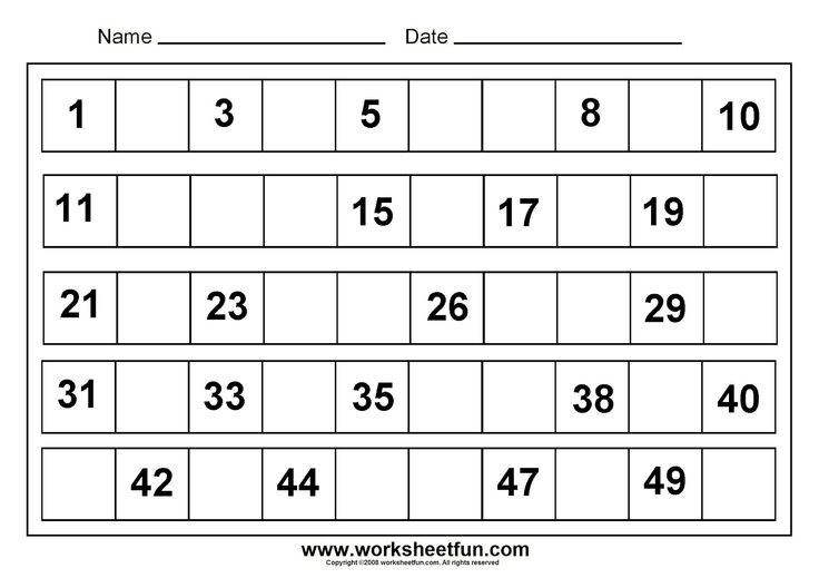Free Printable Math Worksheets
