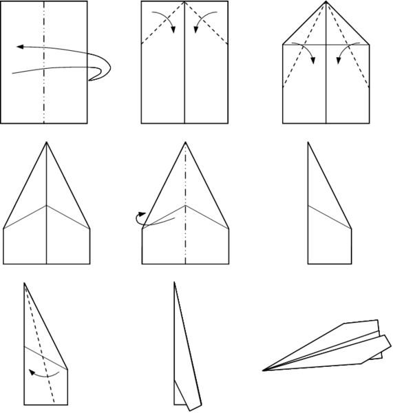 How to Make a Paper Airplane Steps Image