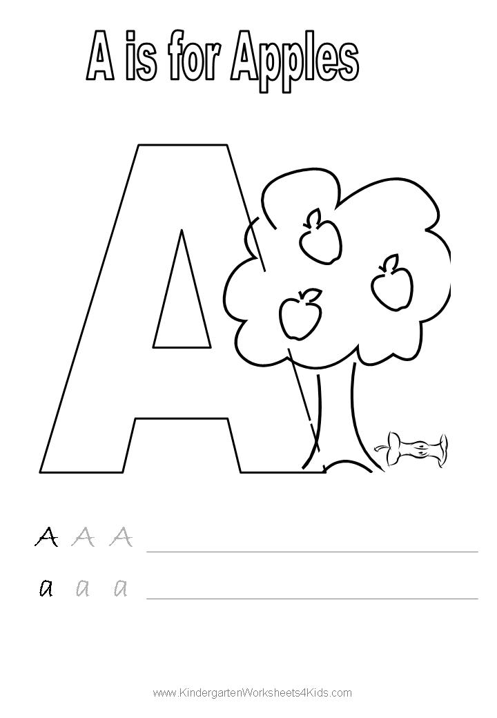 Kindergarten Letter Worksheets