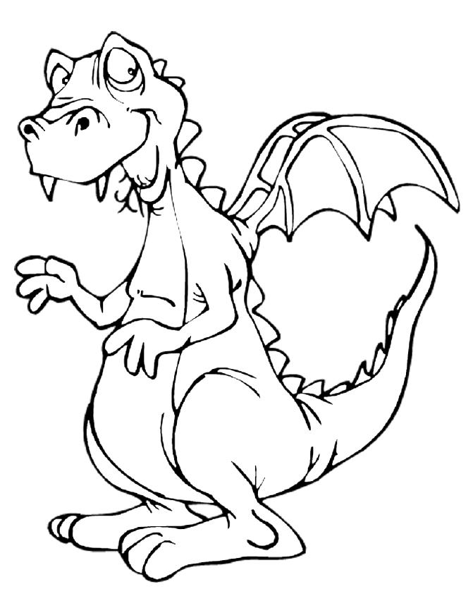 Printable Dragon Coloring Pages Image