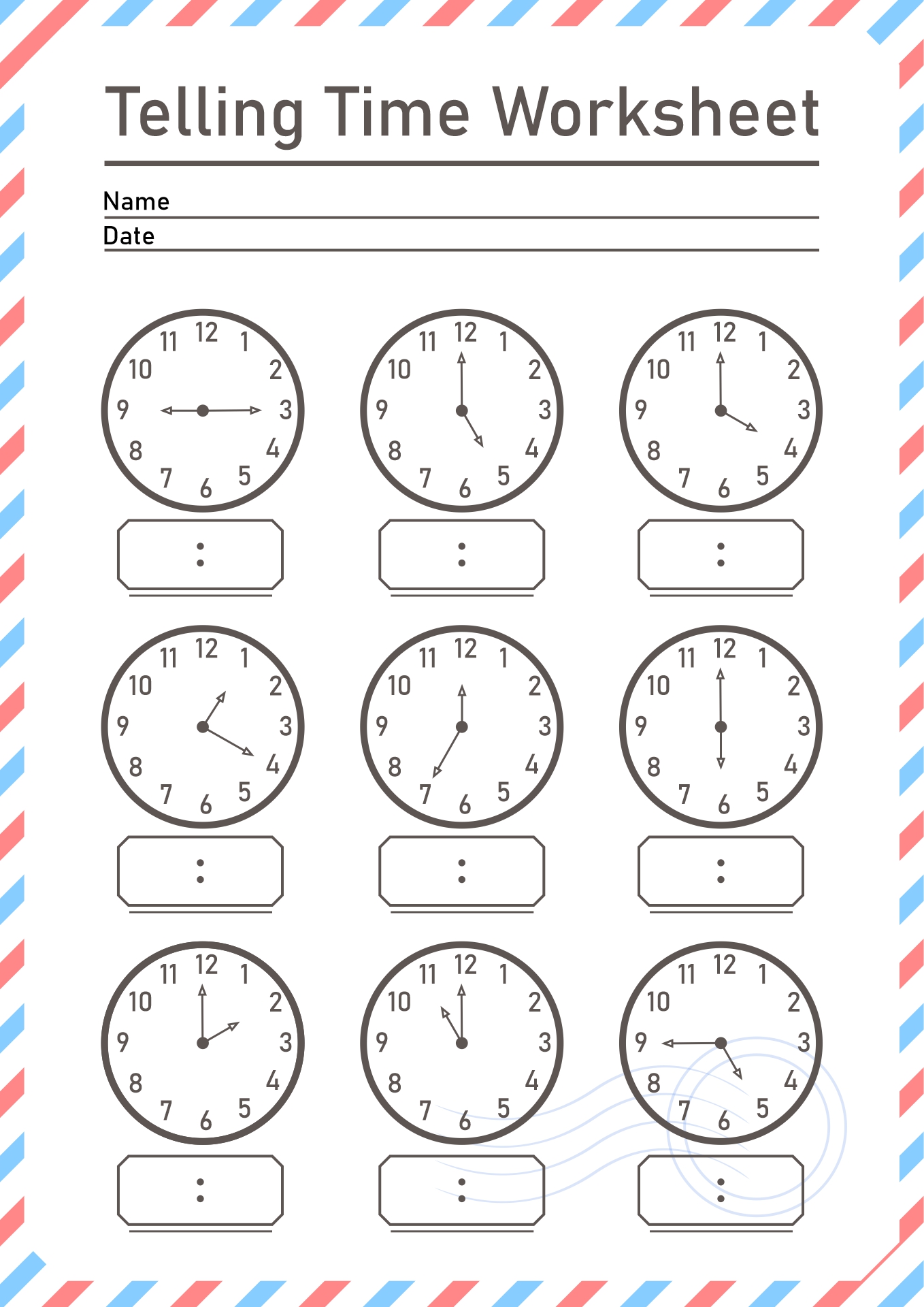 Telling Time Worksheets Grade 2 Image