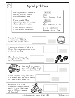 4th Grade Math Problems Worksheets Image