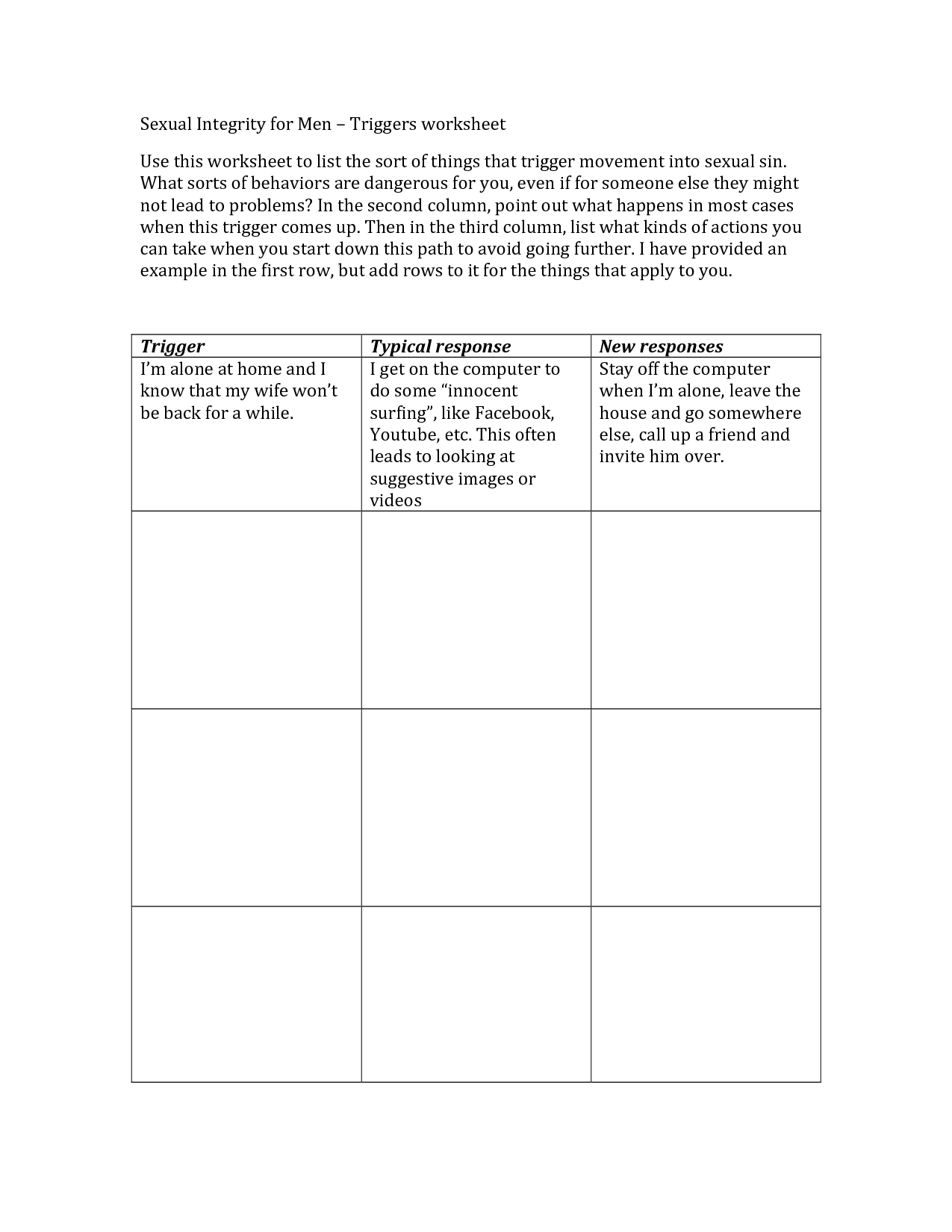 17 Addiction Recovery Worksheets Printable /