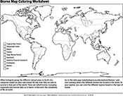 Biome Map Coloring Page Ask a Biologist Image