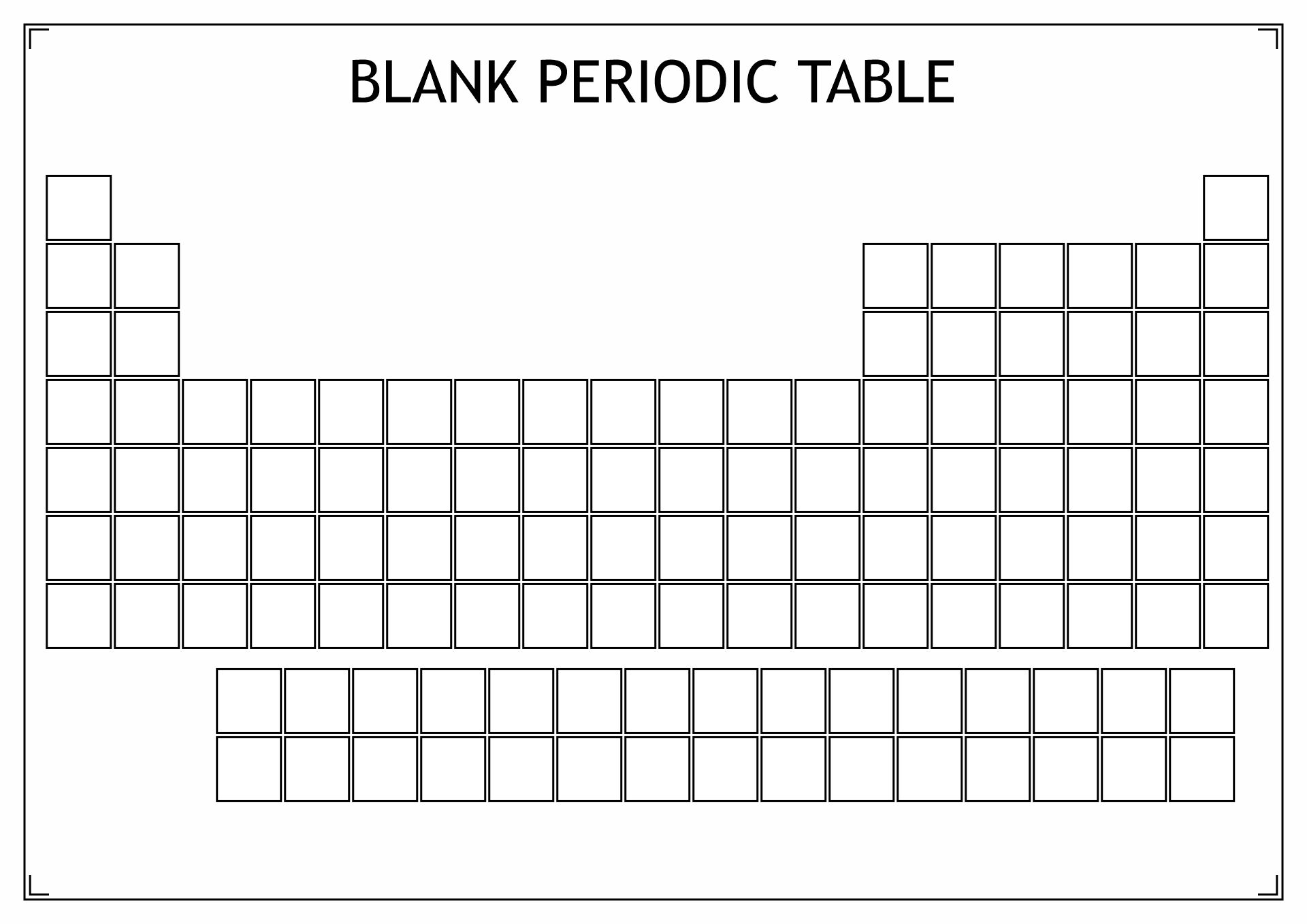Blank Periodic Table Image