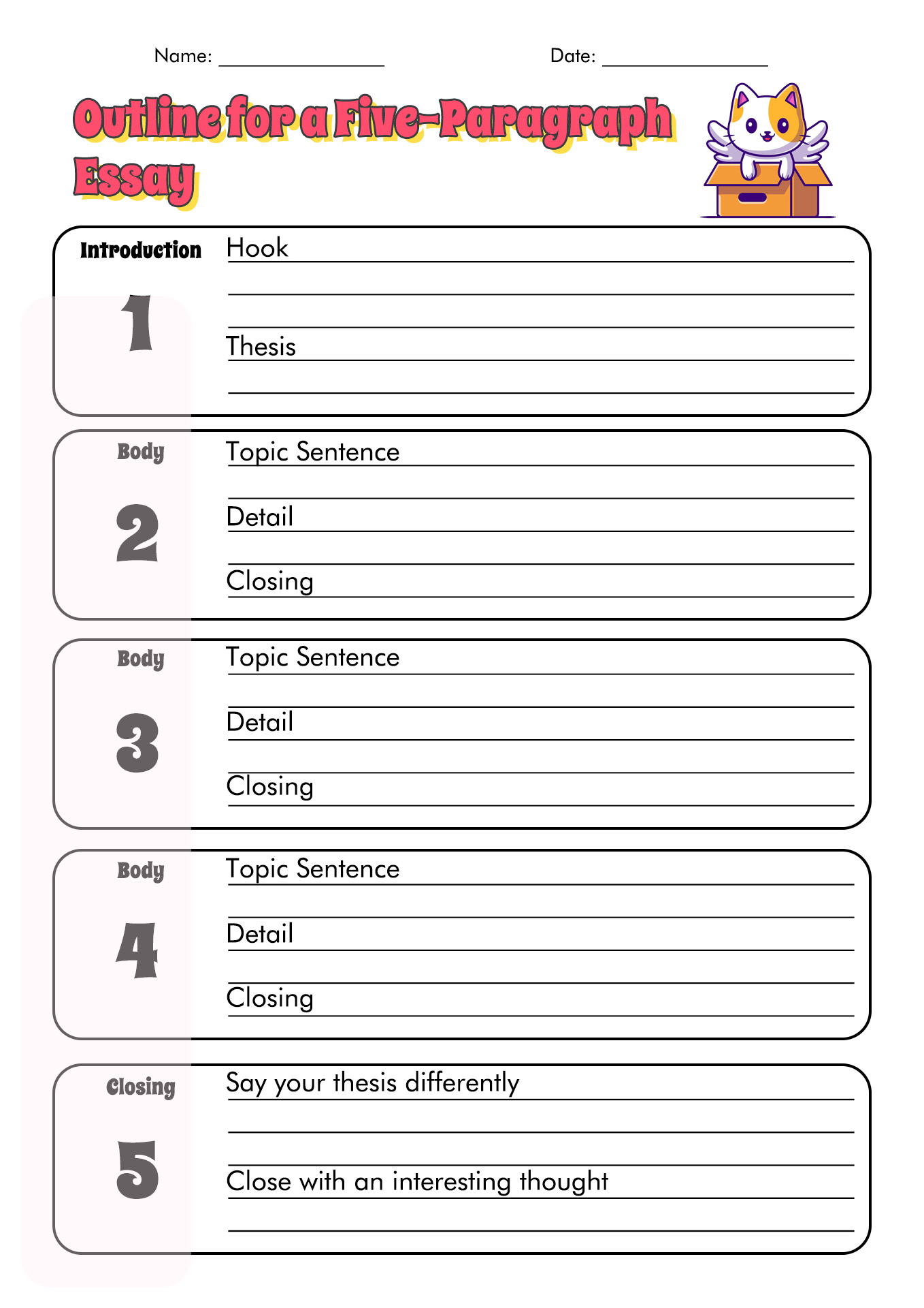 16 A 5 Sentence Paragraph Writing Worksheet Free Pdf At