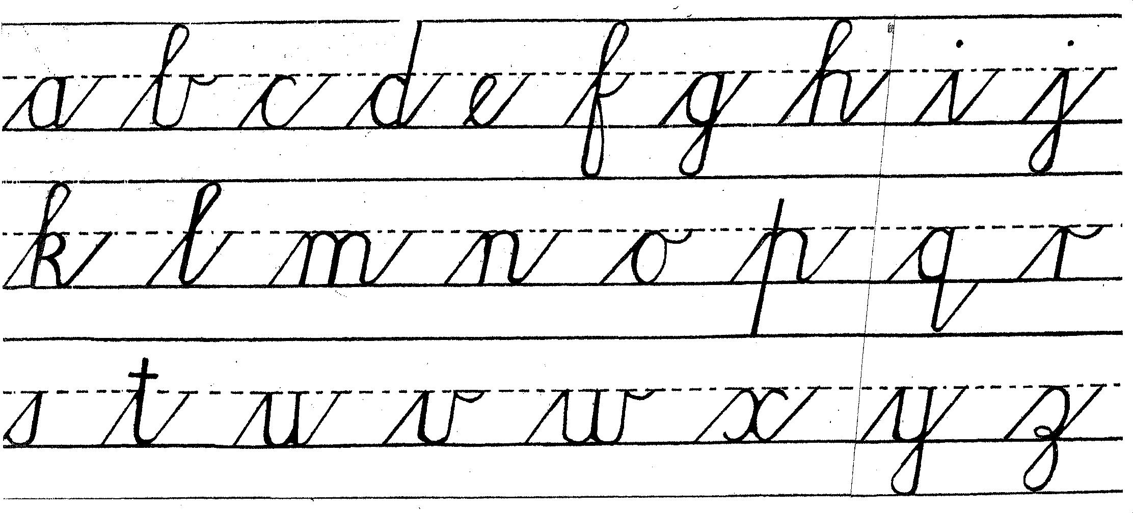 Handwriting Practice Cursive Writing Image