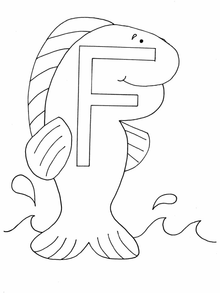 Letter F Coloring Pages Image