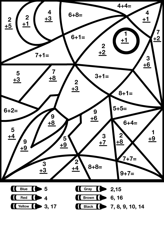 Math Worksheets Coloring Pages Image
