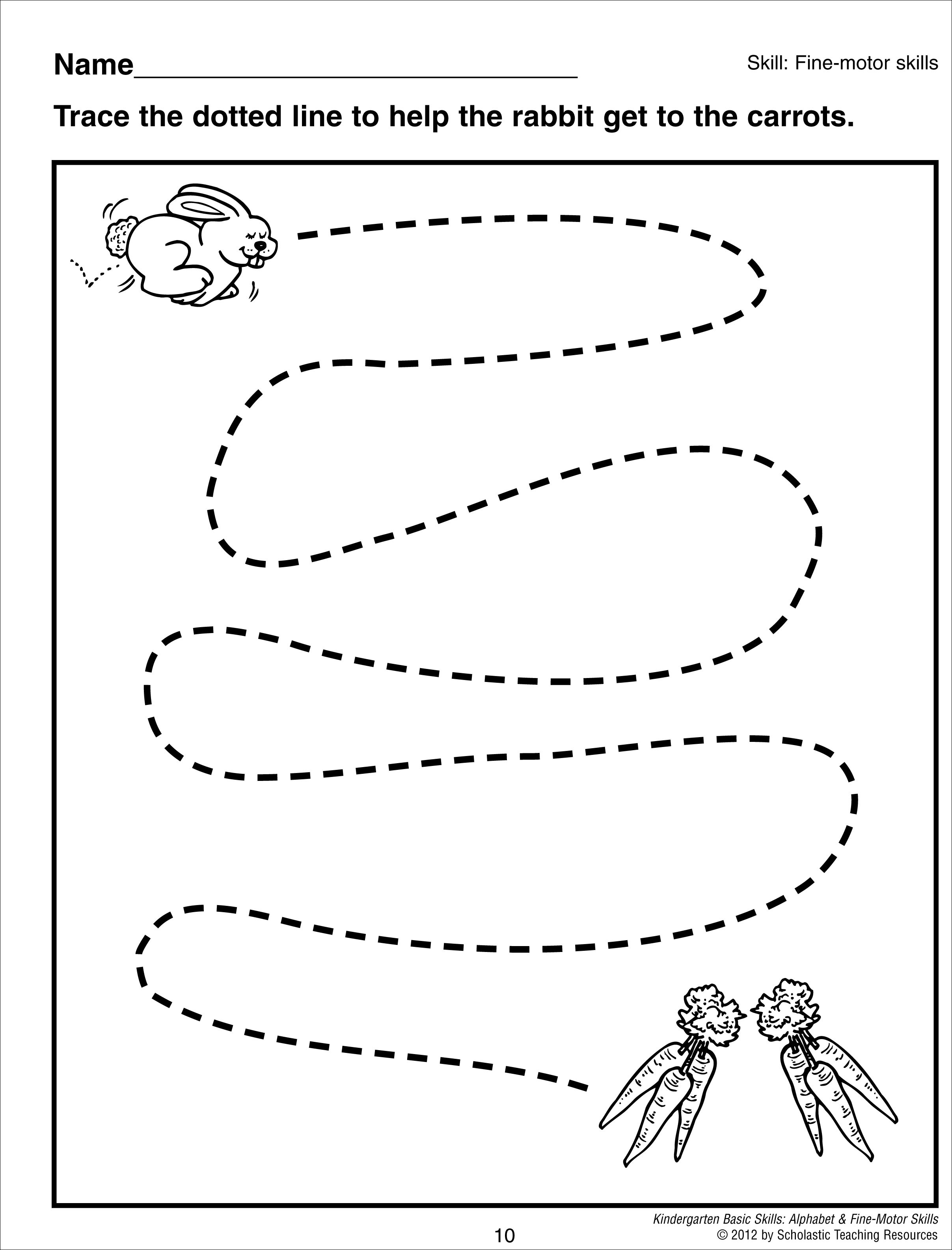 Preschool Line Tracing Worksheets Image