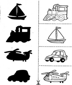 Preschool Shadow Matching Worksheets Image