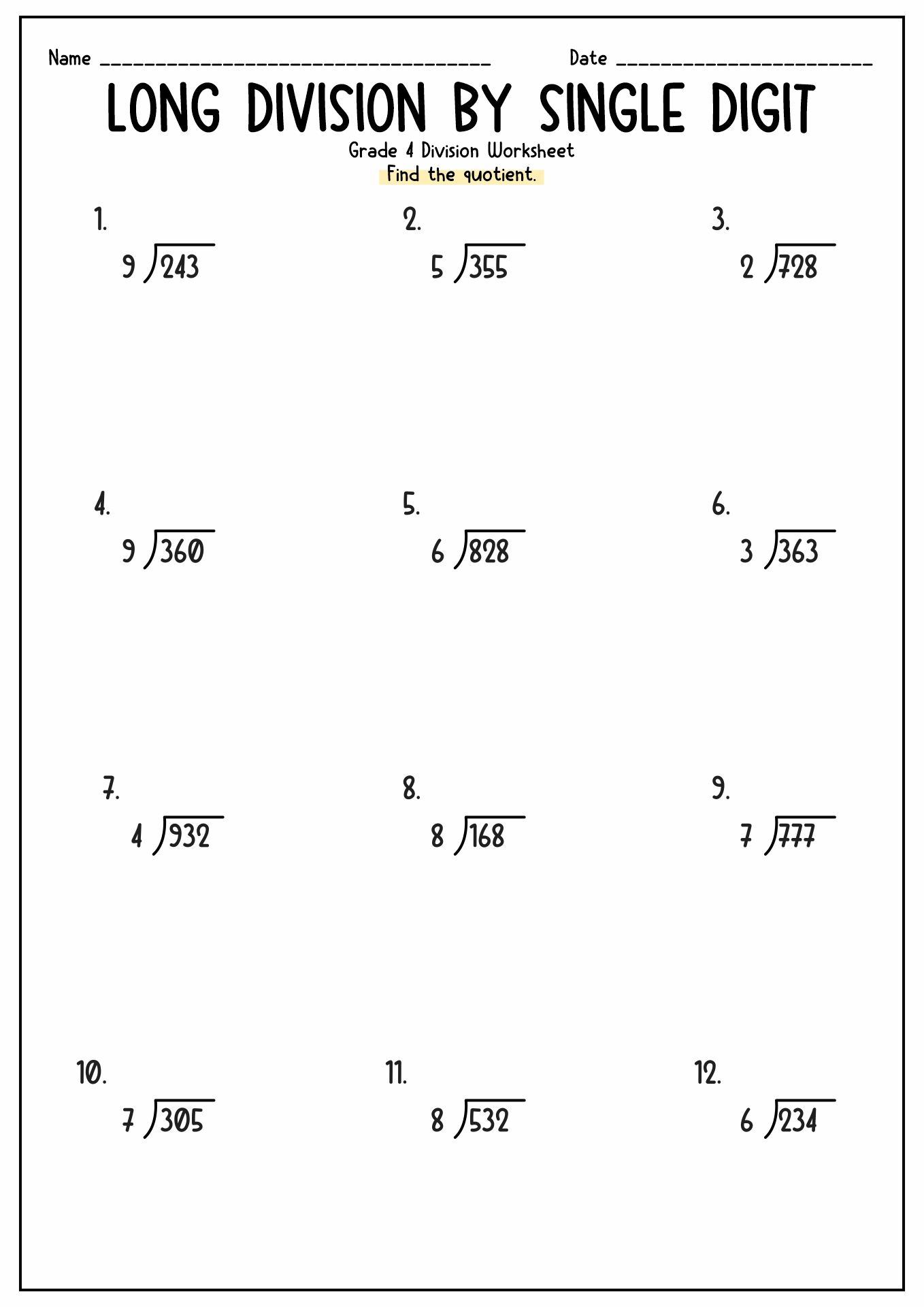 15 Free Division Worksheets For 5th Grade Worksheeto