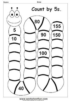 Skip Counting by 5 Worksheets Image