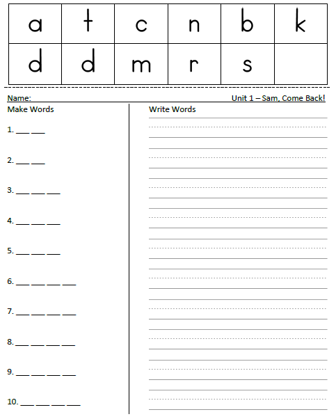 1 Grade Spelling Worksheets Image