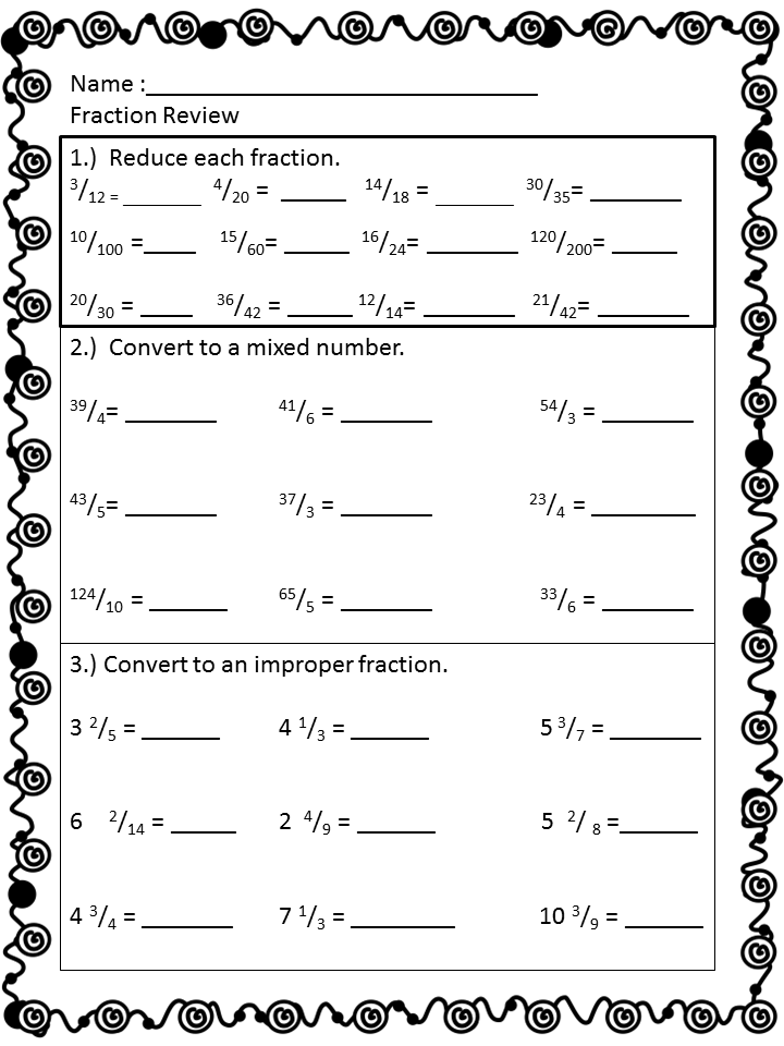 Adding Mixed Fractions Worksheets 5th Grade Image