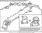 Bee Coloring Page Image