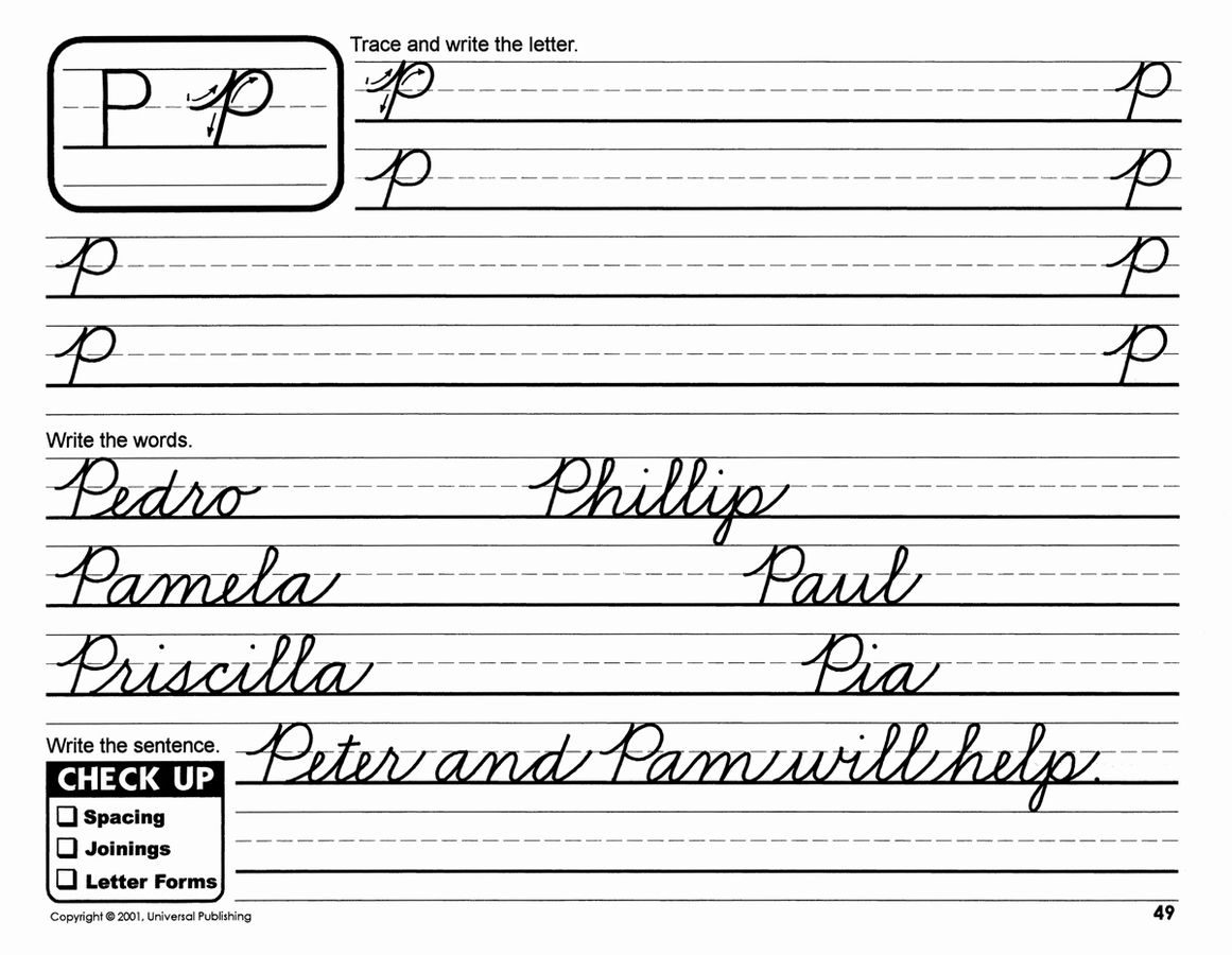 14 Best Images of Stroke Handwriting Worksheets