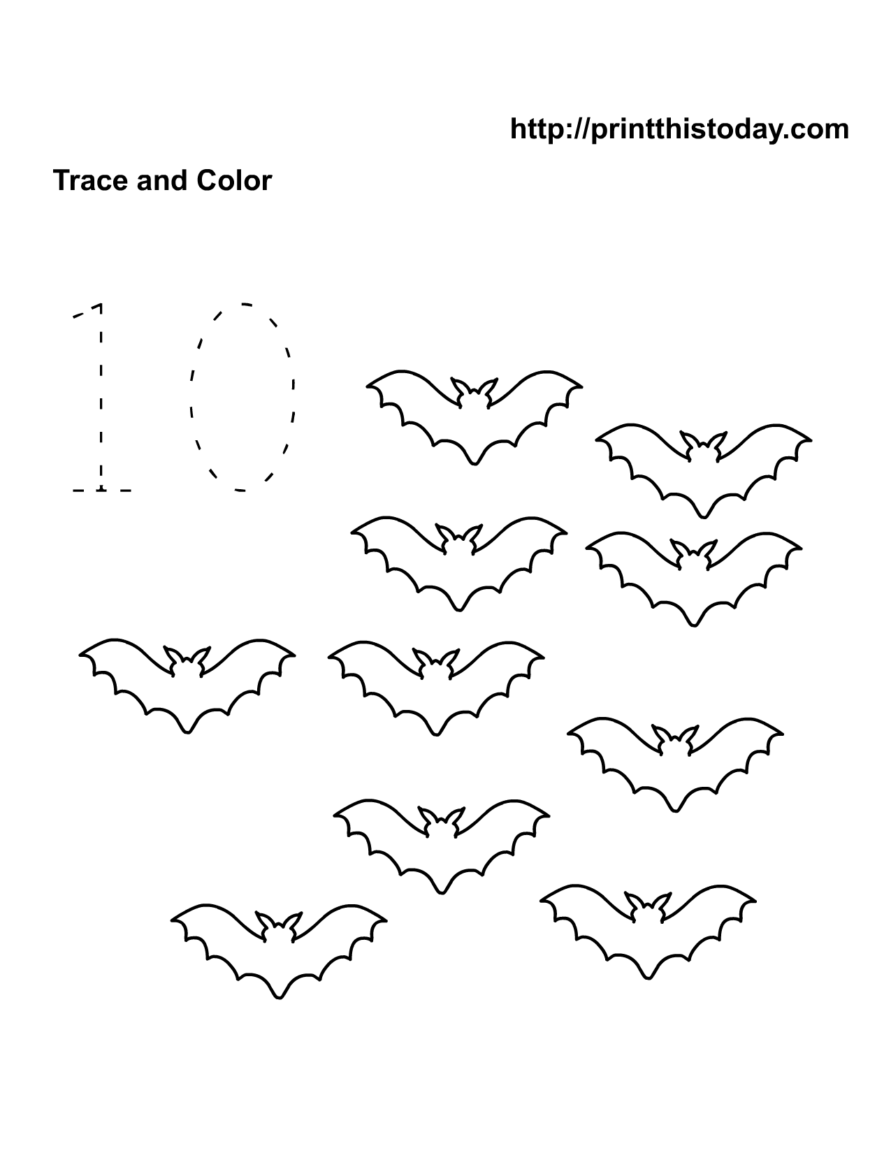 Free Printable Halloween Math Worksheet Image
