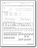Preschool Worksheets Number 13