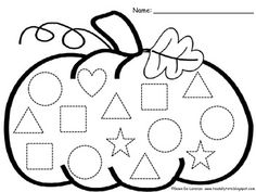 Pumpkin Shape Preschool Activities Image