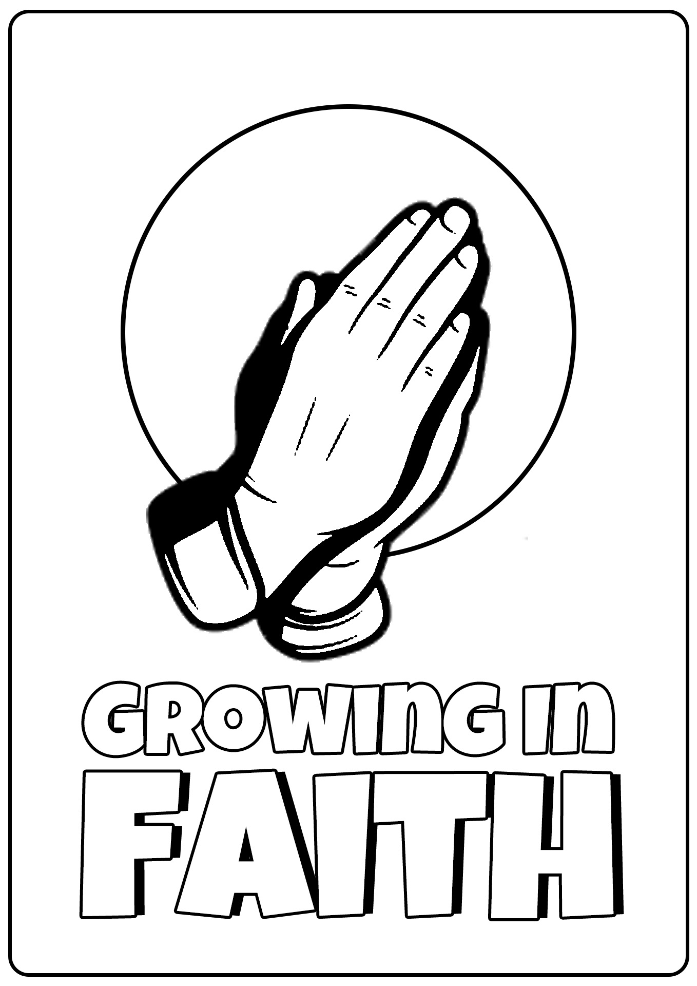 Religious Prayer Coloring Pages